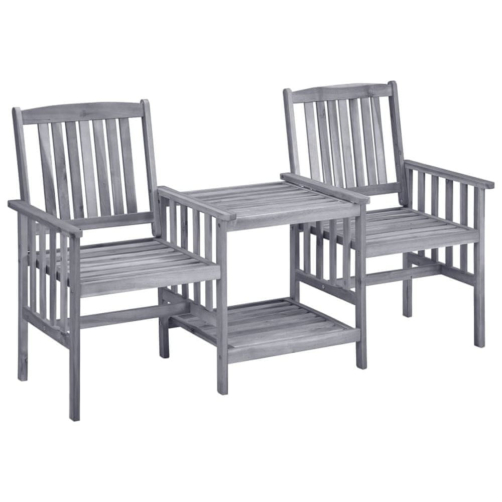 Vidaxl Záhradné stoličky so stolom, 159x61x92 cm, akáciové drevo